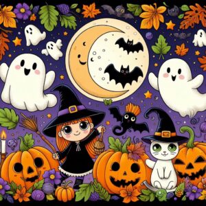 Halloween colouring book - Part 1