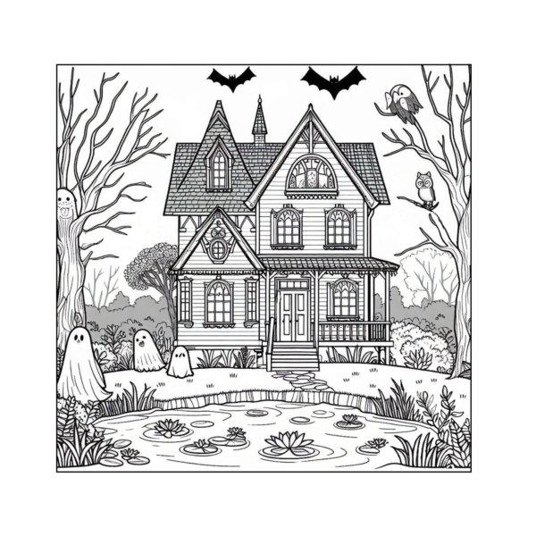 Haunted House Coloring Book-Part 1 - Image 2