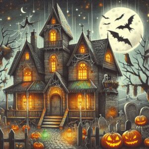 Haunted House Coloring Book-Part 1