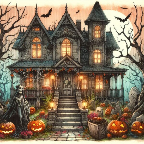 Haunted House Coloring Book - Part 4